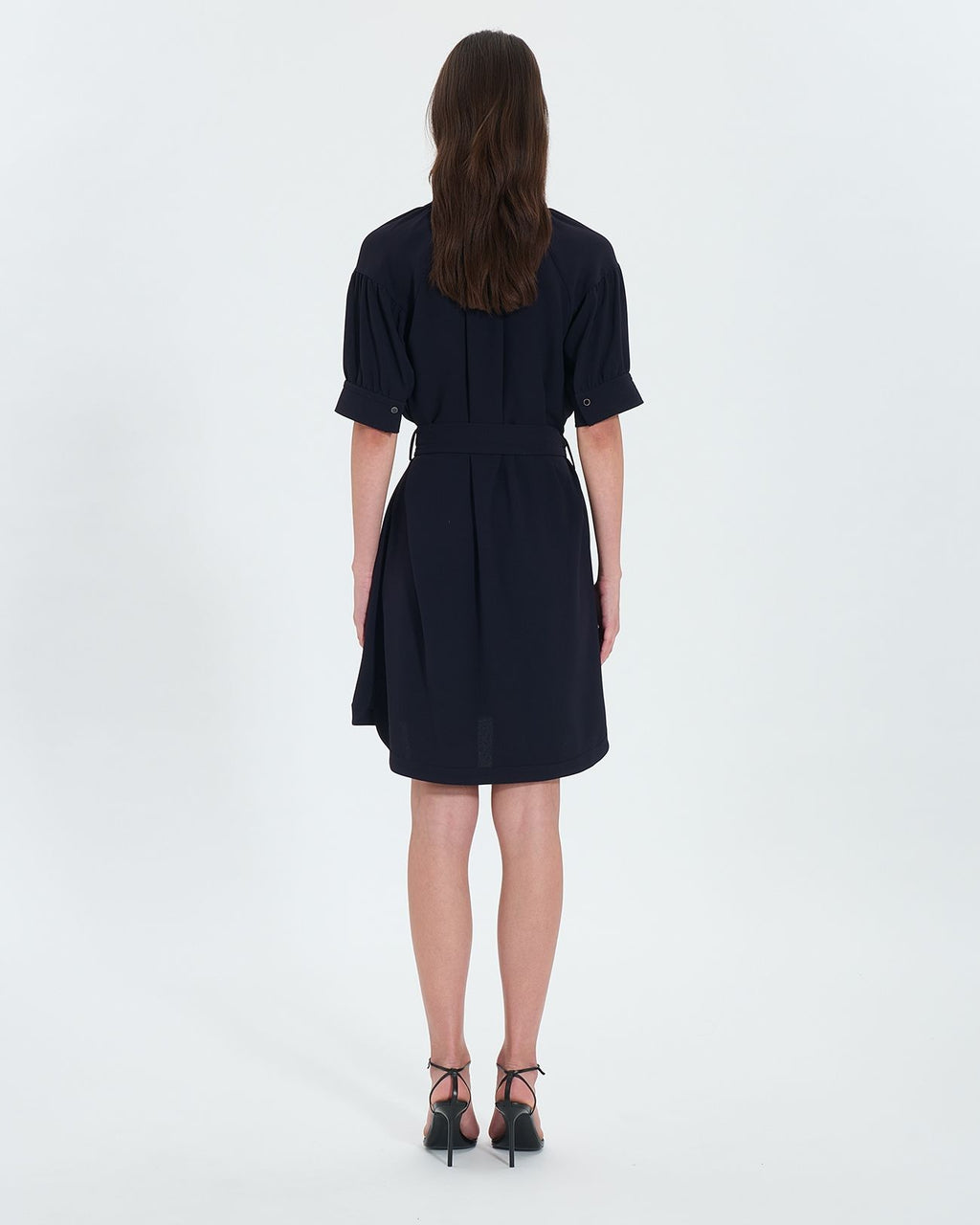 Short nighttime crepe dress_3