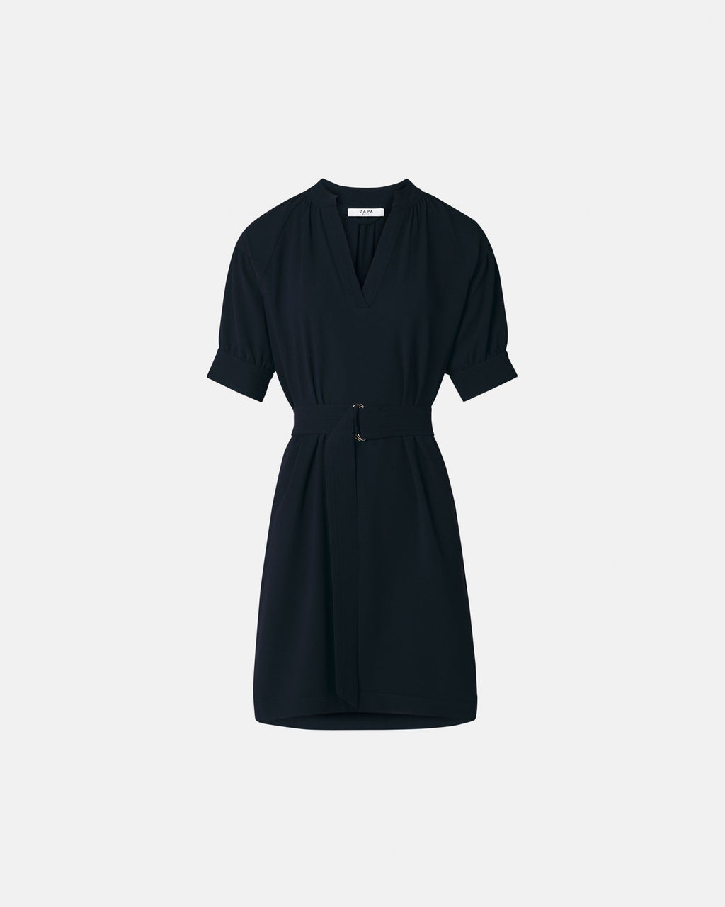 Short nighttime crepe dress_5