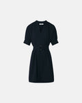 Short nighttime crepe dress_5
