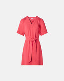 Robe droite cintrée corail_5