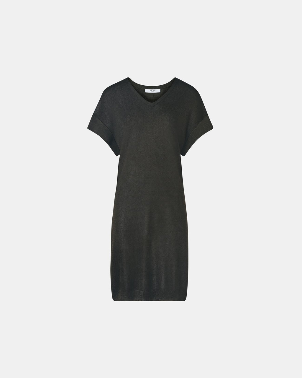 Khaki fine knit dress_5