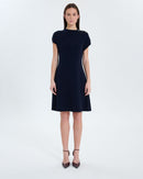 Robe courte en maille nocturne_3