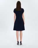 Robe courte en maille nocturne_4