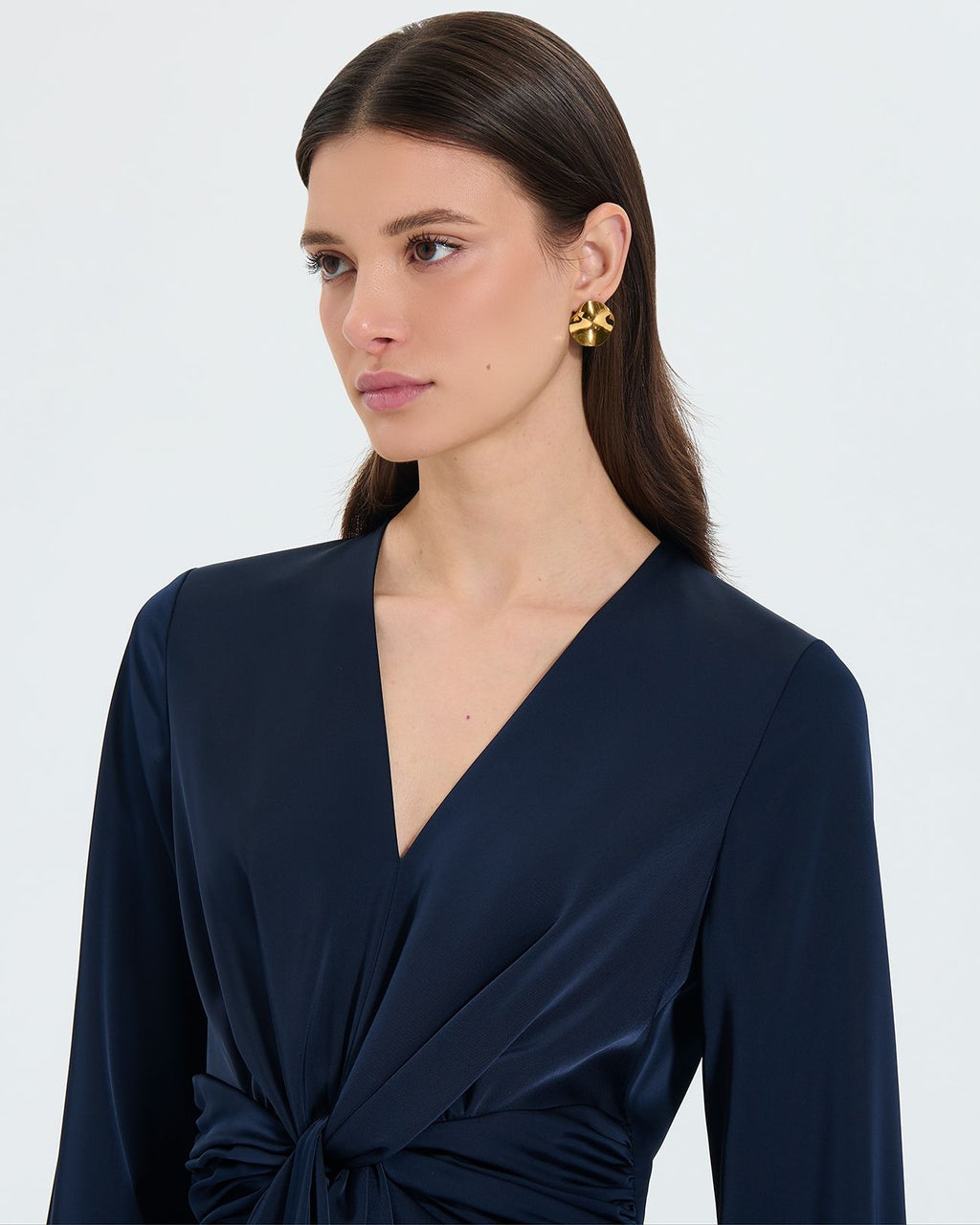 Robe longue satinée nocturne_2