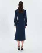 Robe longue satinée nocturne_3