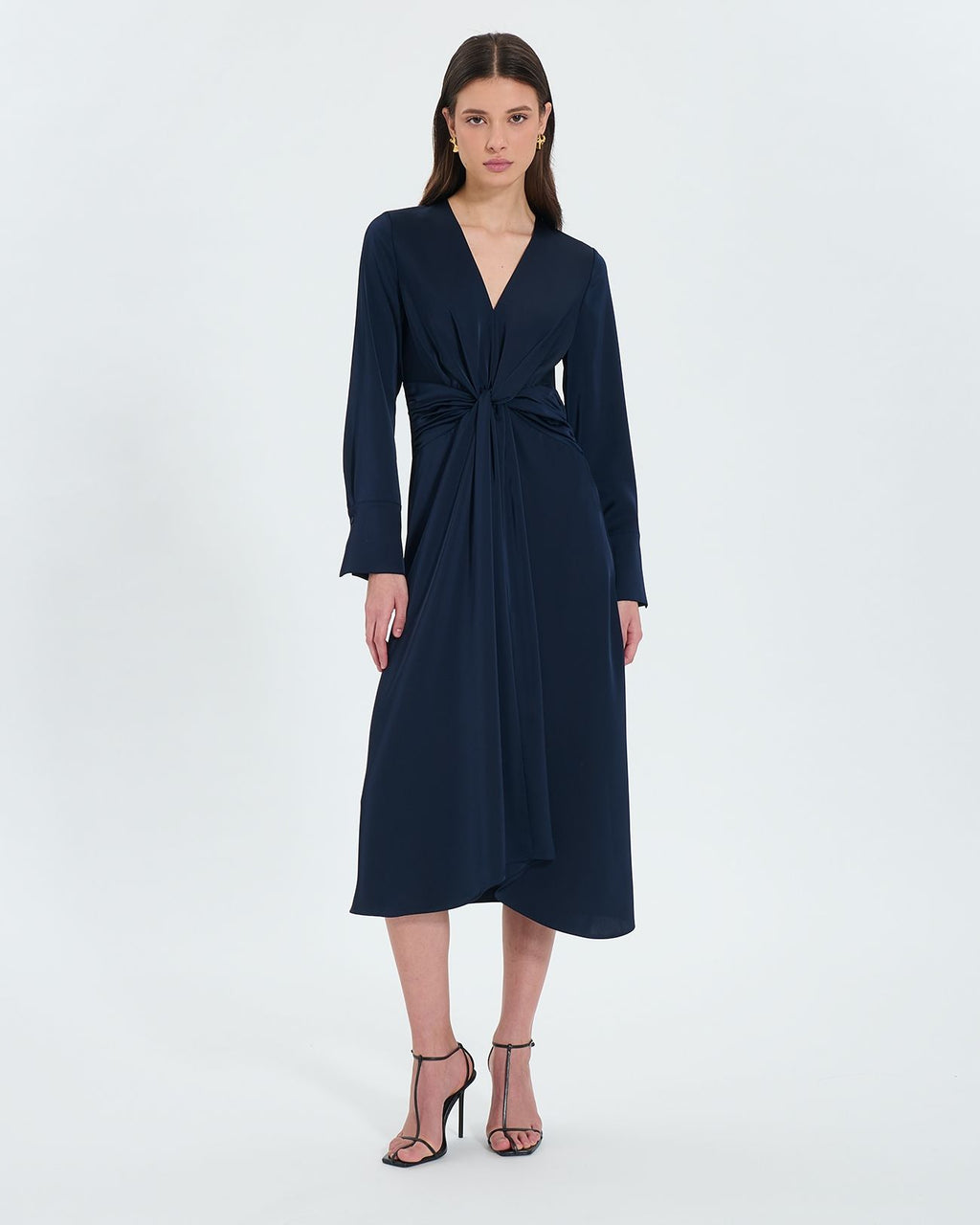 Robe longue satinée nocturne_4