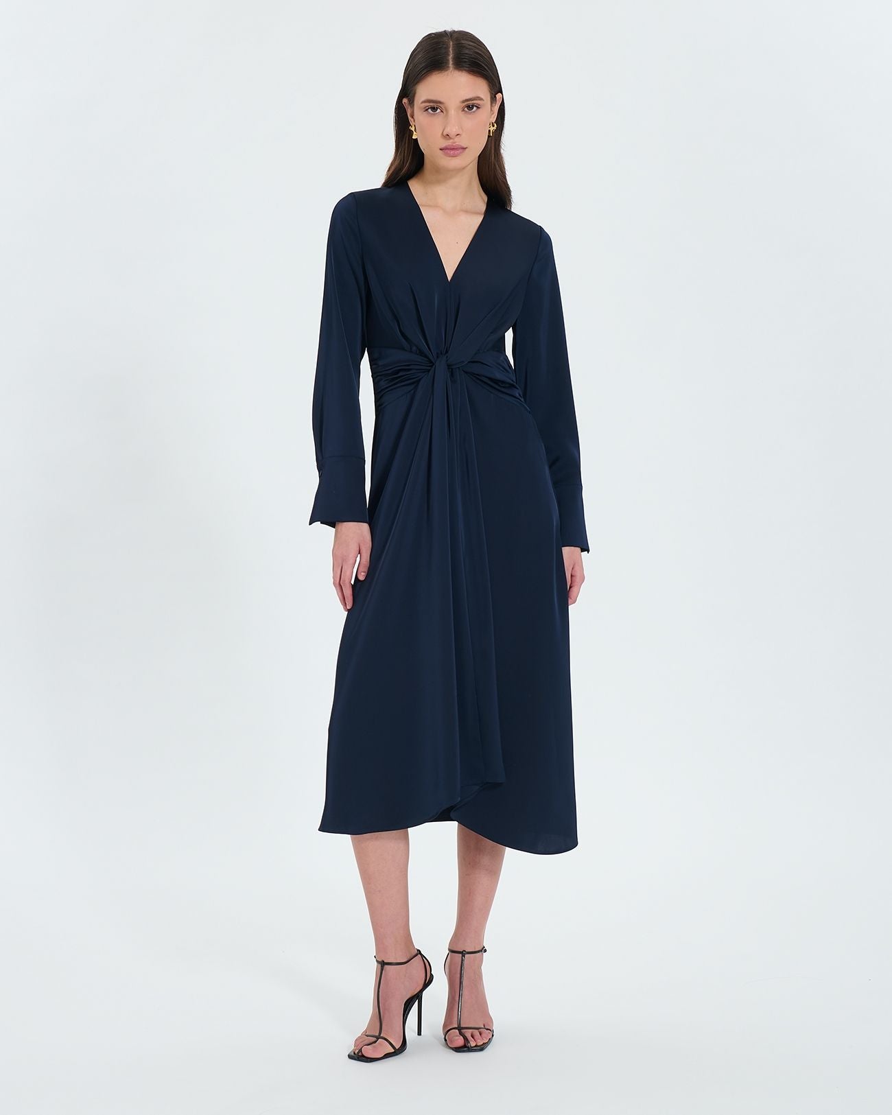 Robe longue satinée nocturne_4