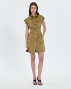 Khaki shirt dress_1