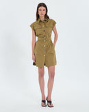 Robe chemise kaki_1