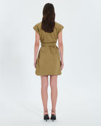 Khaki shirt dress_3