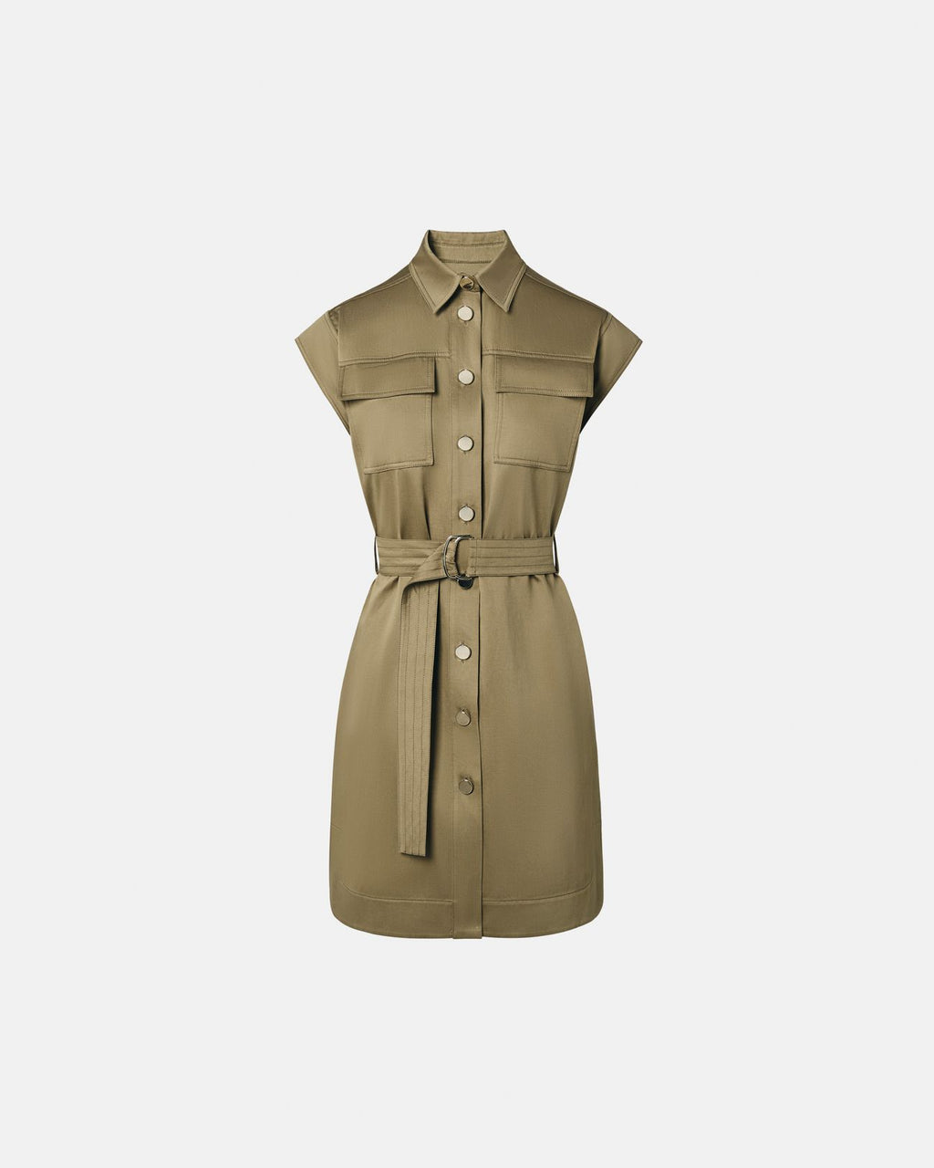 Khaki shirt dress_5