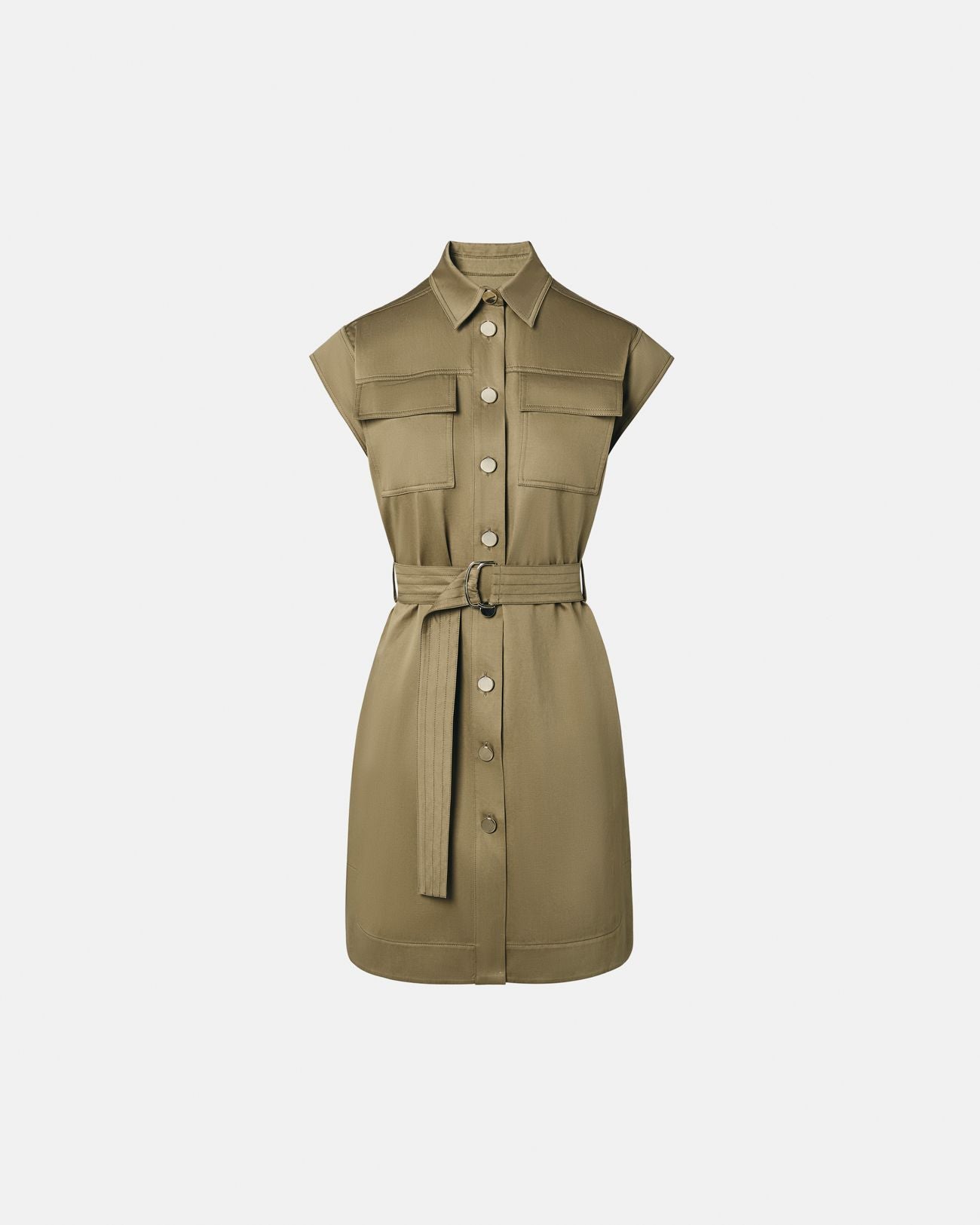 Khaki shirt dress_5