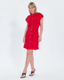 Robe chemise rouge_1
