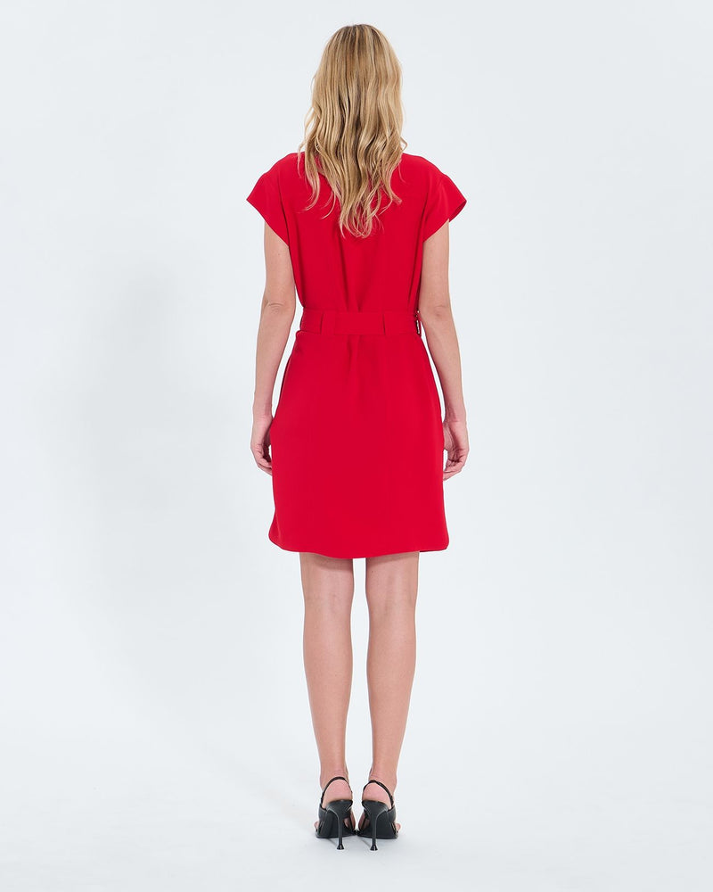 Robe chemise rouge_3