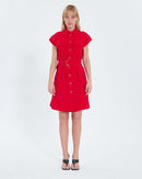 Robe chemise rouge_4