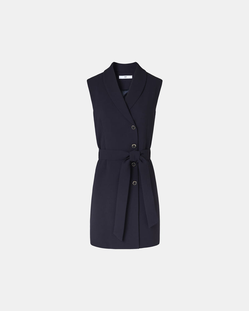 Robe portefeuille en crêpe nocturne_5