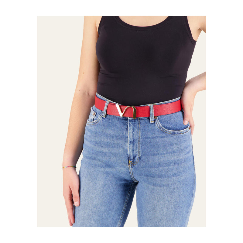 Ceinture L'Amoureuse Rouge/Bordeaux
