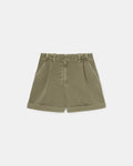 Khaki denim shorts_4