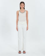 Ecru linen tank top_4