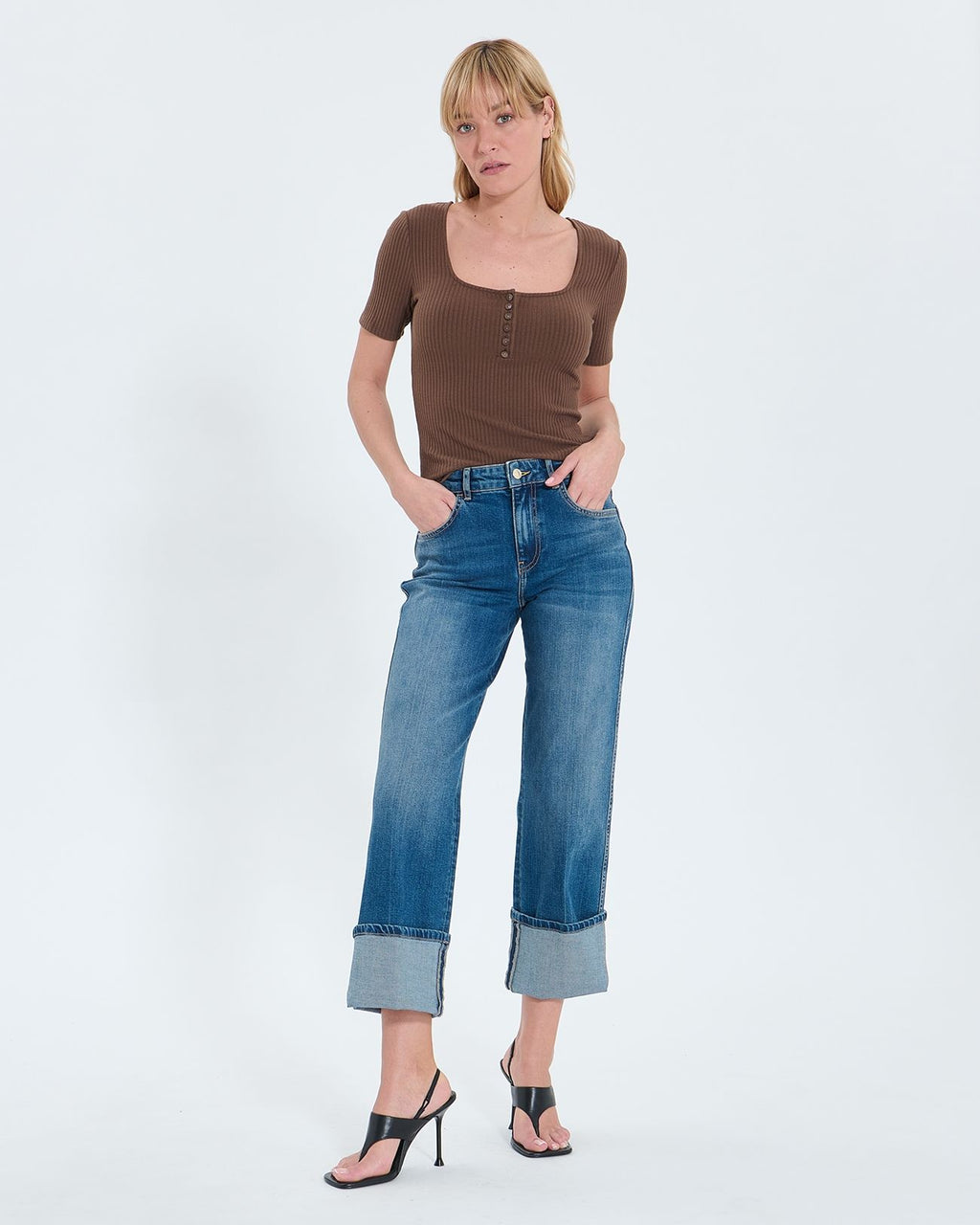 Chocolate fitted top_2