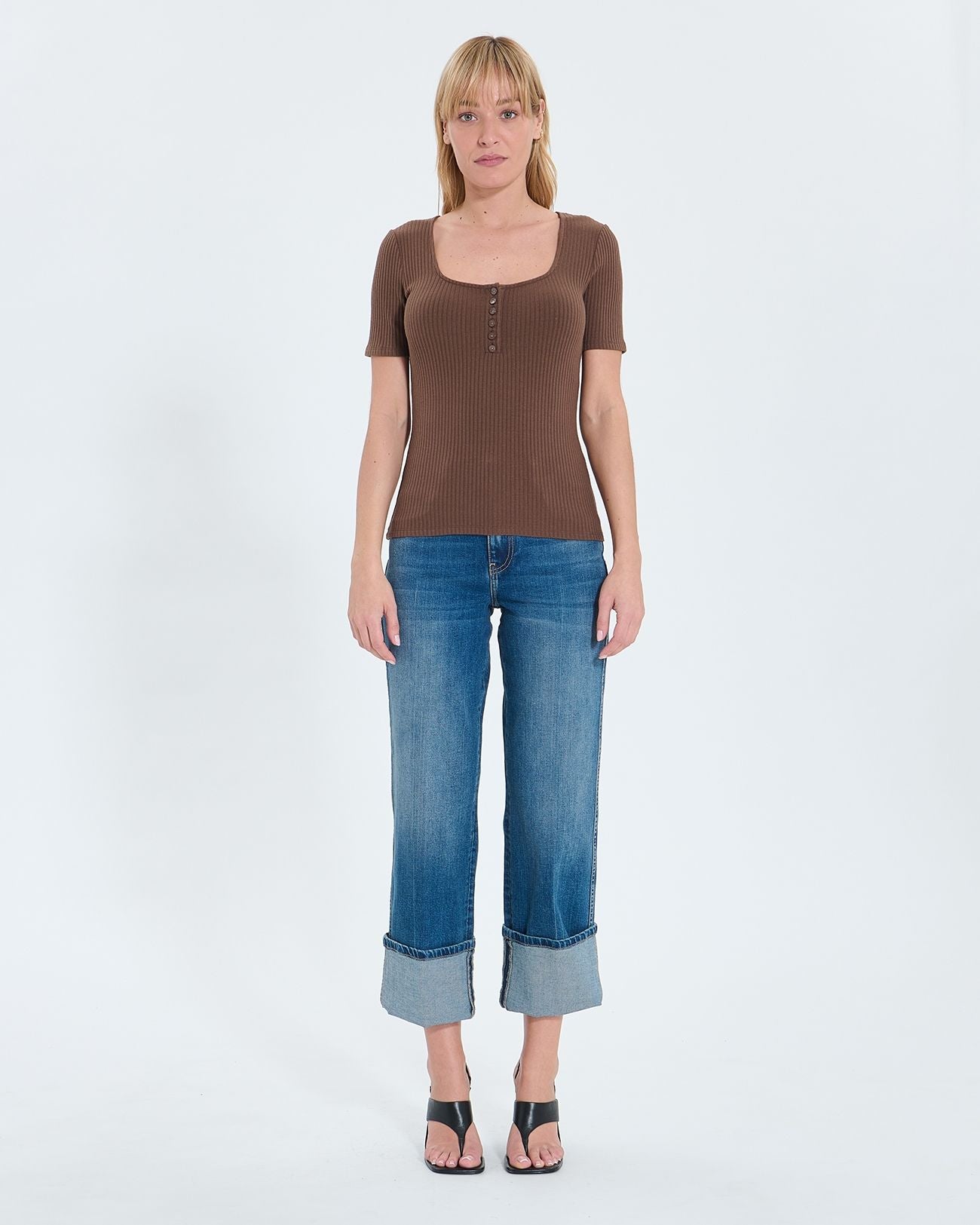 Chocolate fitted top_4