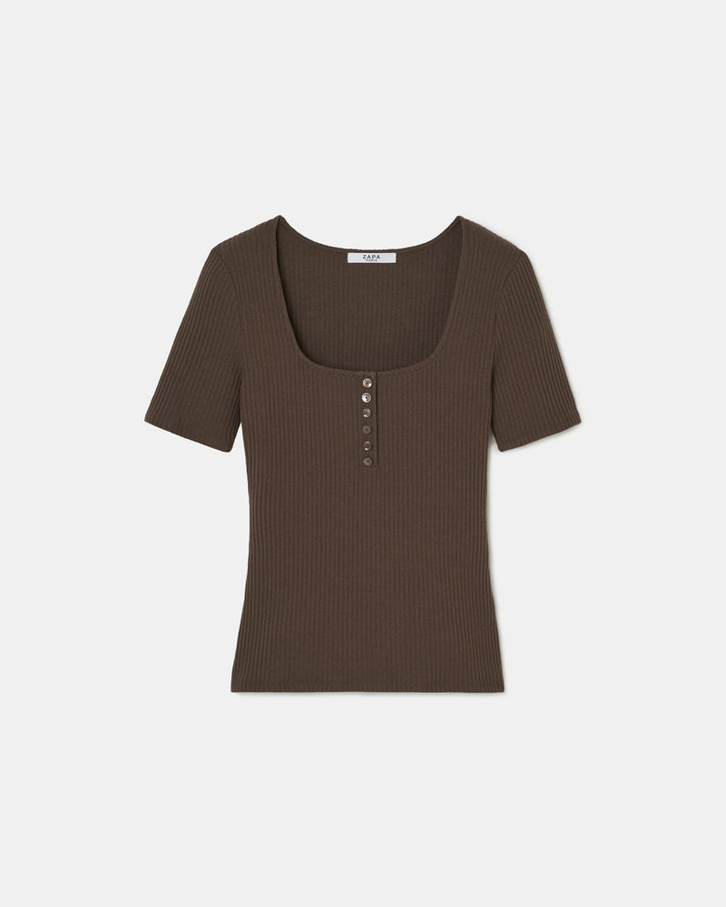 Top ajusté chocolat_5