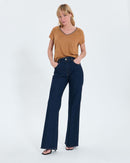 Tee-shirt en lin tabac_1