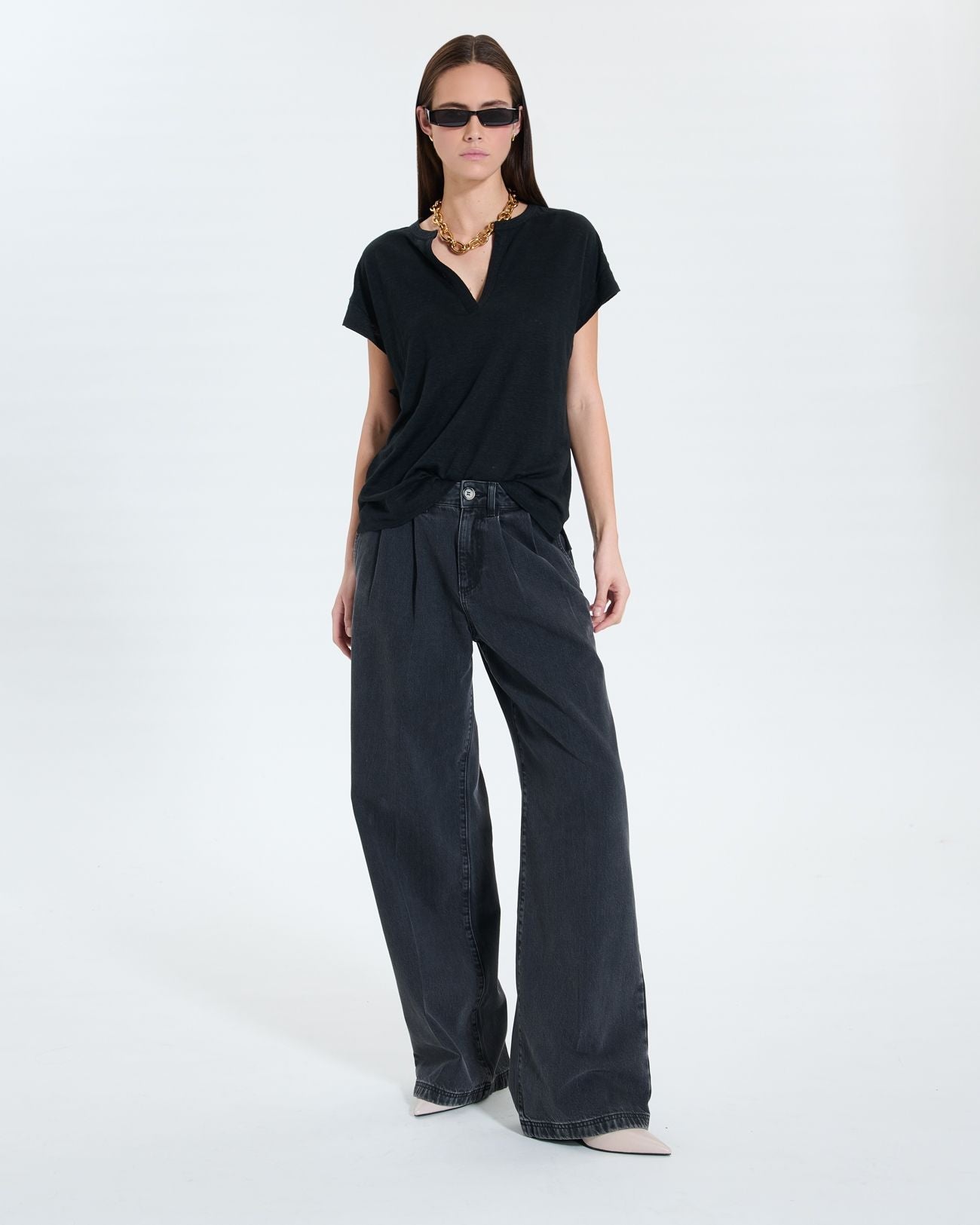 Black linen top_2