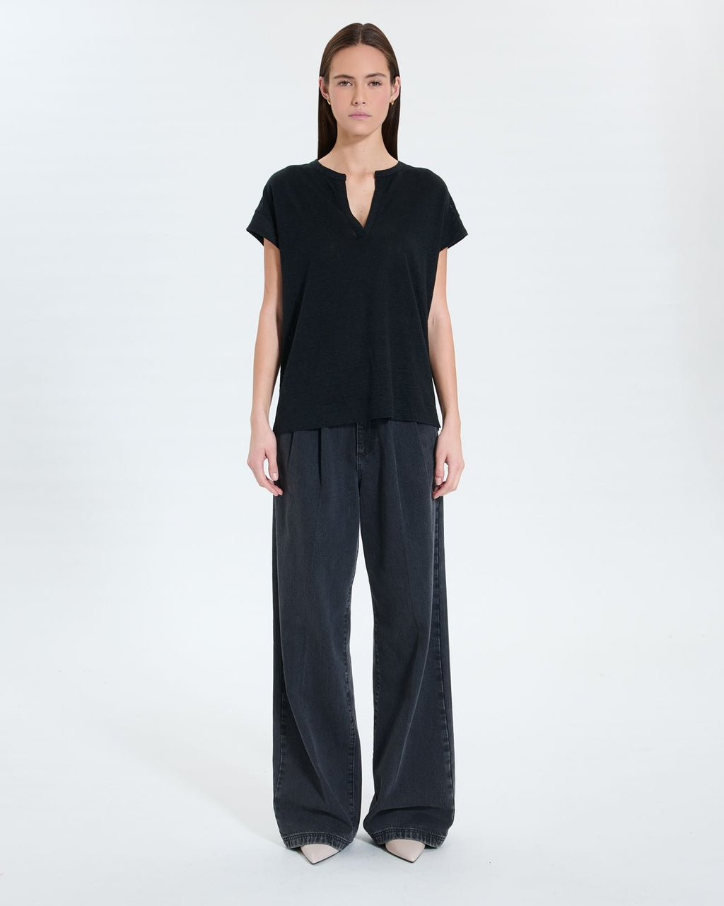 Black linen top_4