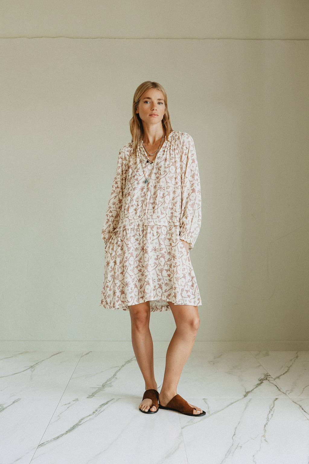 Robe Courte - Écru