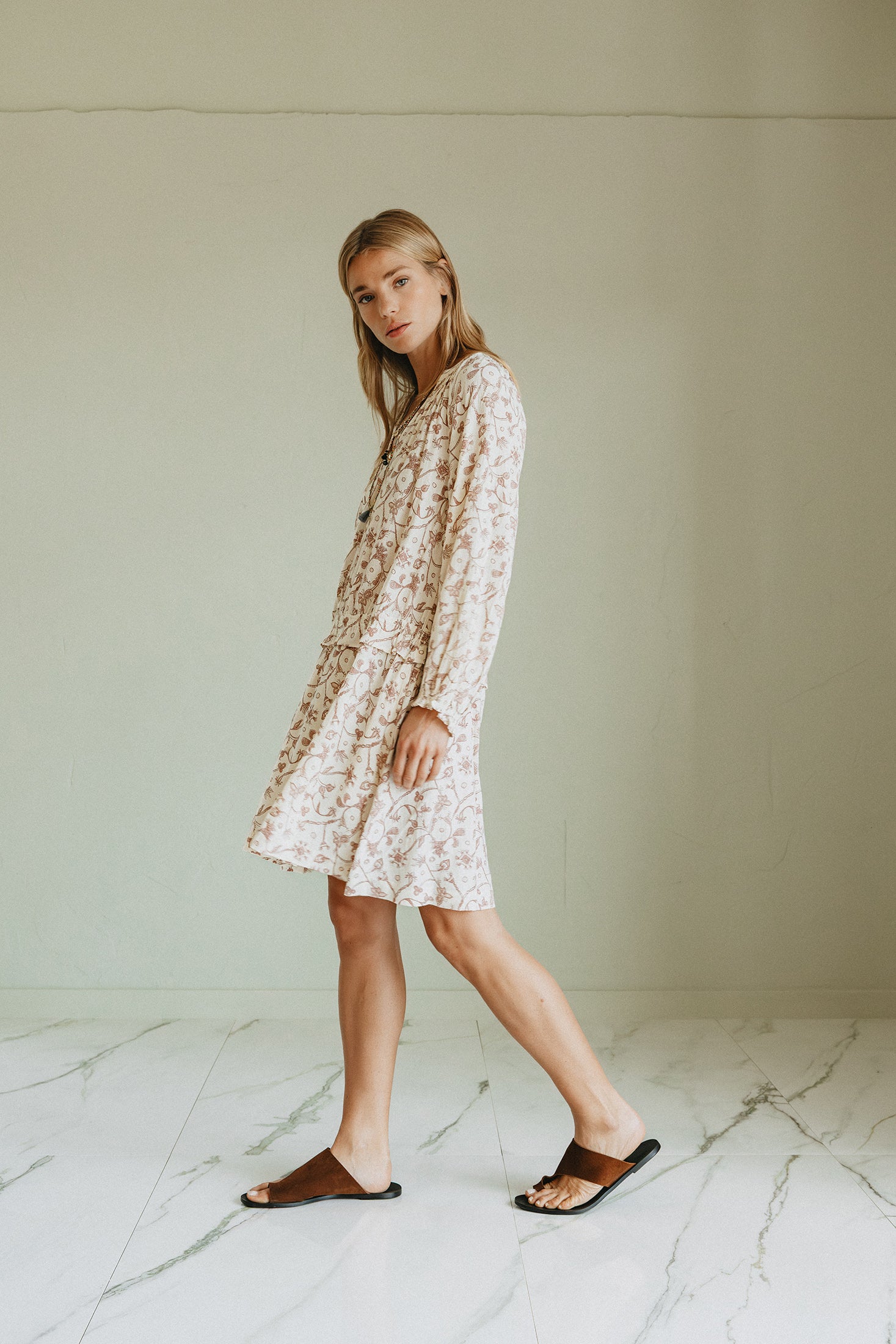Robe Courte - Écru