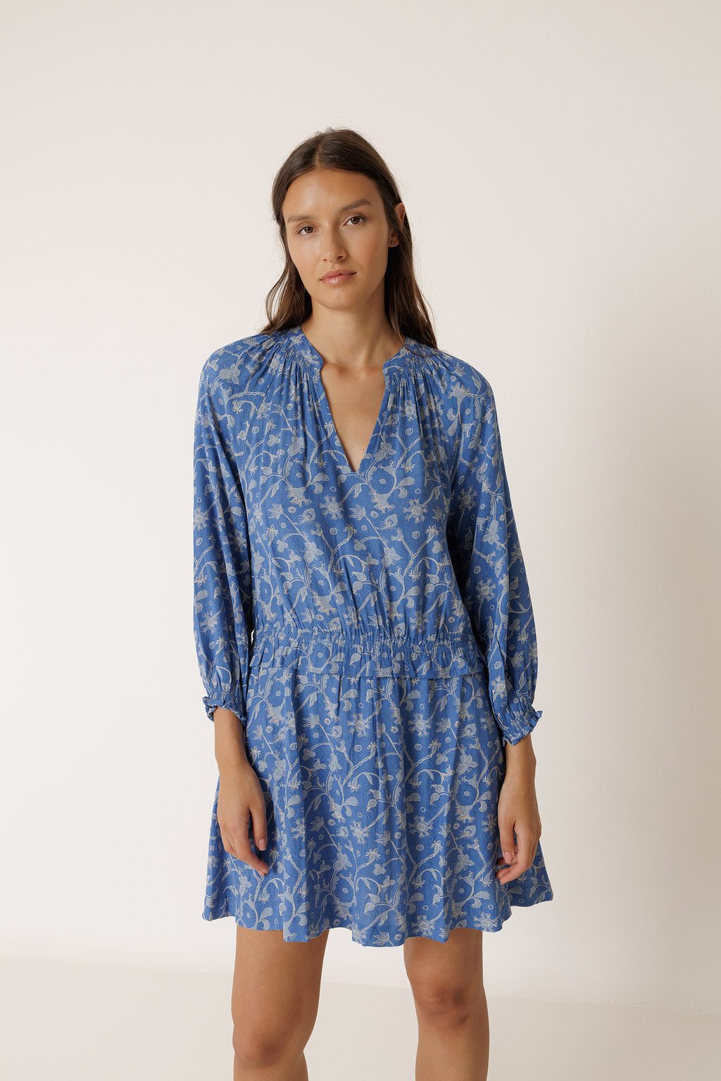 Robe Courte - Bleu Britannique