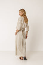 Chemise Courte Multiposition À Nouer - Beige