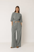 Chemise Courte Multiposition À Nouer - Menthe