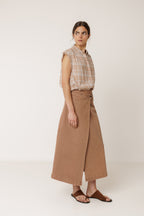 Chemise En Coton Effilochée - Rouille