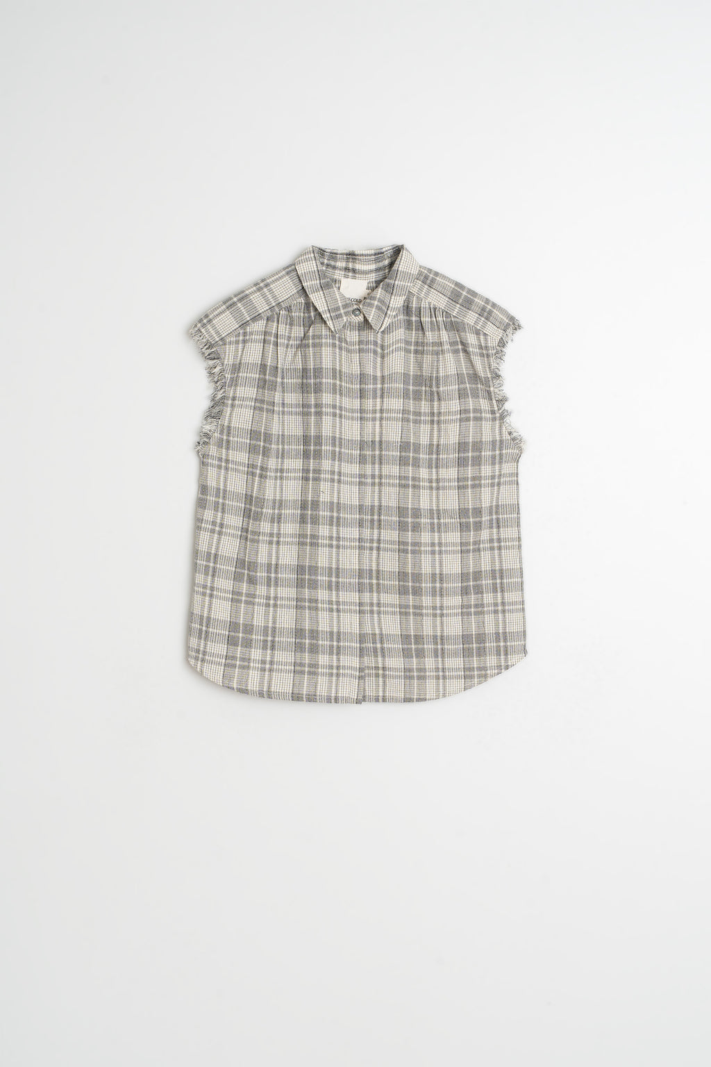 Chemise En Coton Effilochée - Charbon