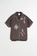 Chemise À Broderie Artisanale - Charbon