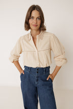 Chemise À Encolure Crochetée - Pétale