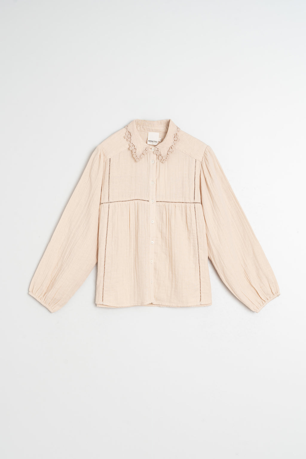 Chemise À Encolure Crochetée - Pétale