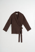 Kimono En Double Gaze - Chocolat