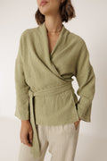 Kimono En Double Gaze - Aloès