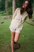 Chemise En Coton Et Soie - Beurre