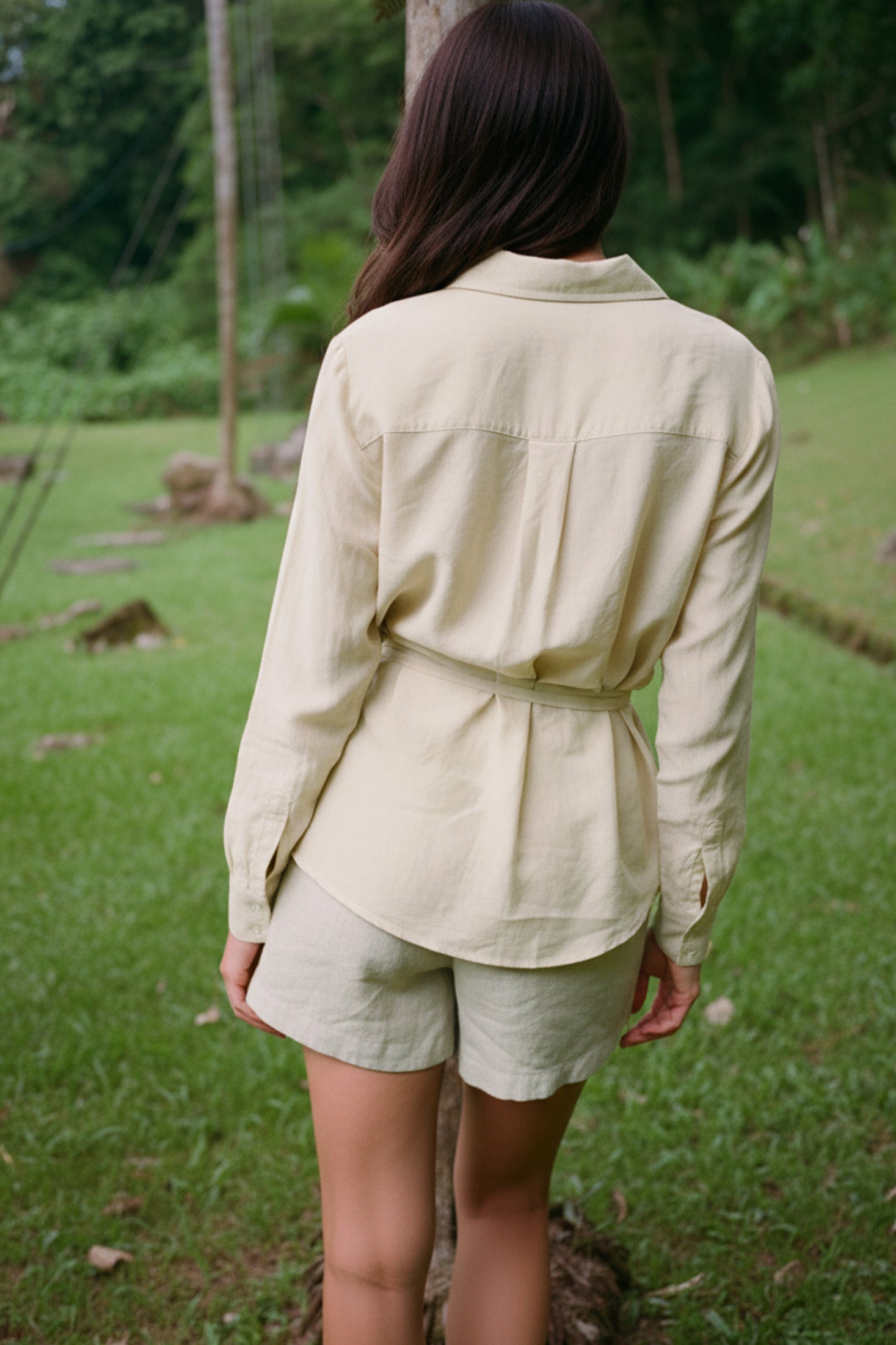 Chemise En Coton Et Soie - Beurre