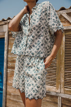 Chemise Imprimée Vintage - Charbon
