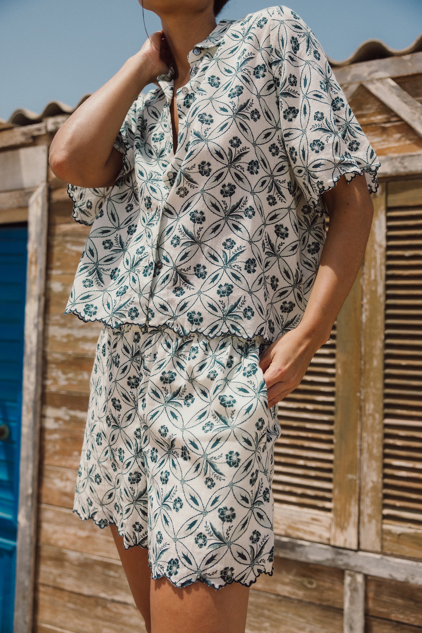 Chemise Imprimée Vintage - Charbon