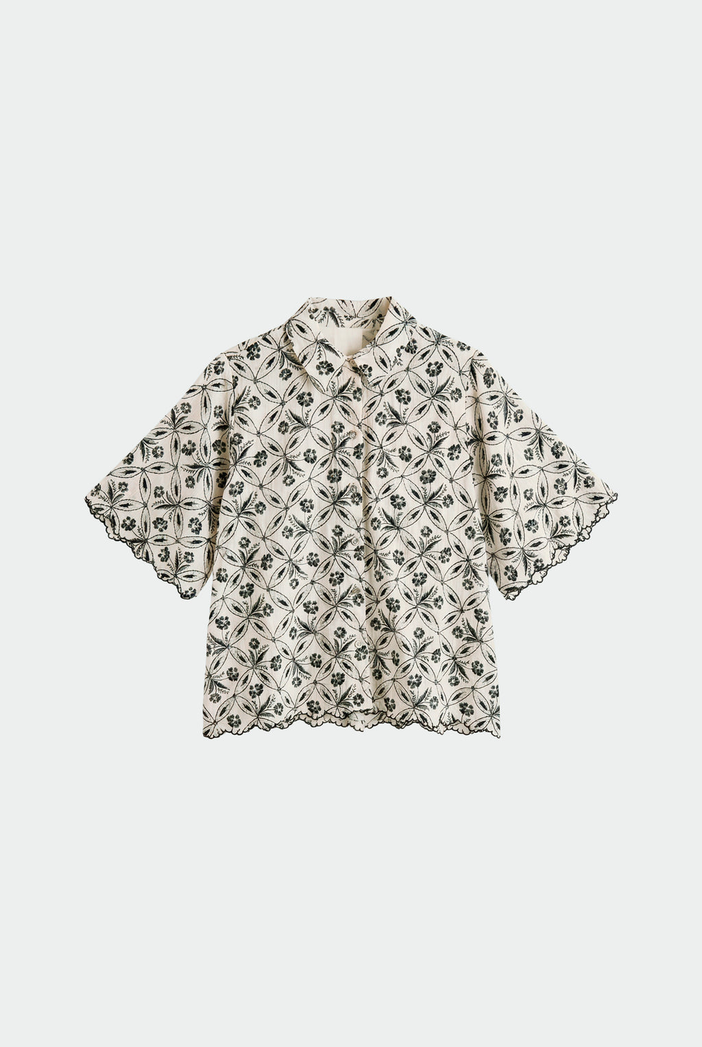 Chemise Imprimée Vintage - Charbon