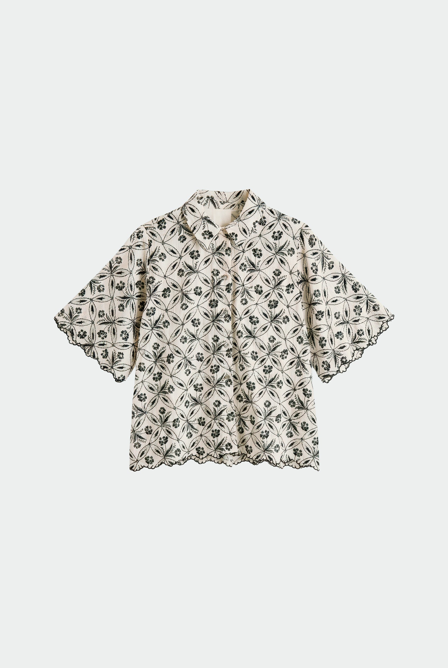 Chemise Imprimée Vintage - Charbon