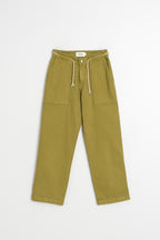 Pantalon Droit À Cordon - Kaki