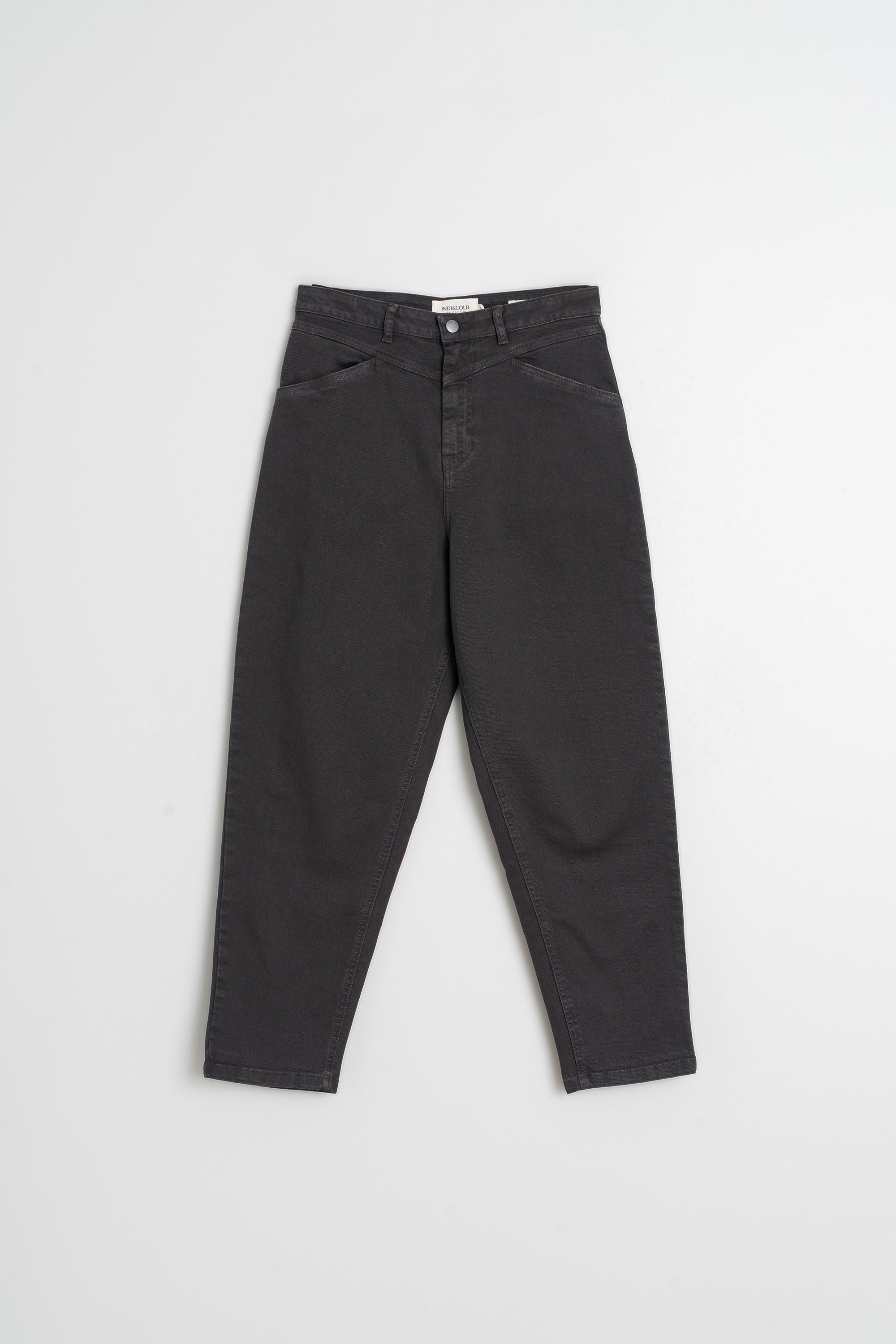 Pantalon Coupe Mom - Charbon