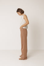 Pantalon À Ceinture Croisée - Rose